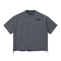Melie Snow Wash Raw-Hem Boxy Tee
