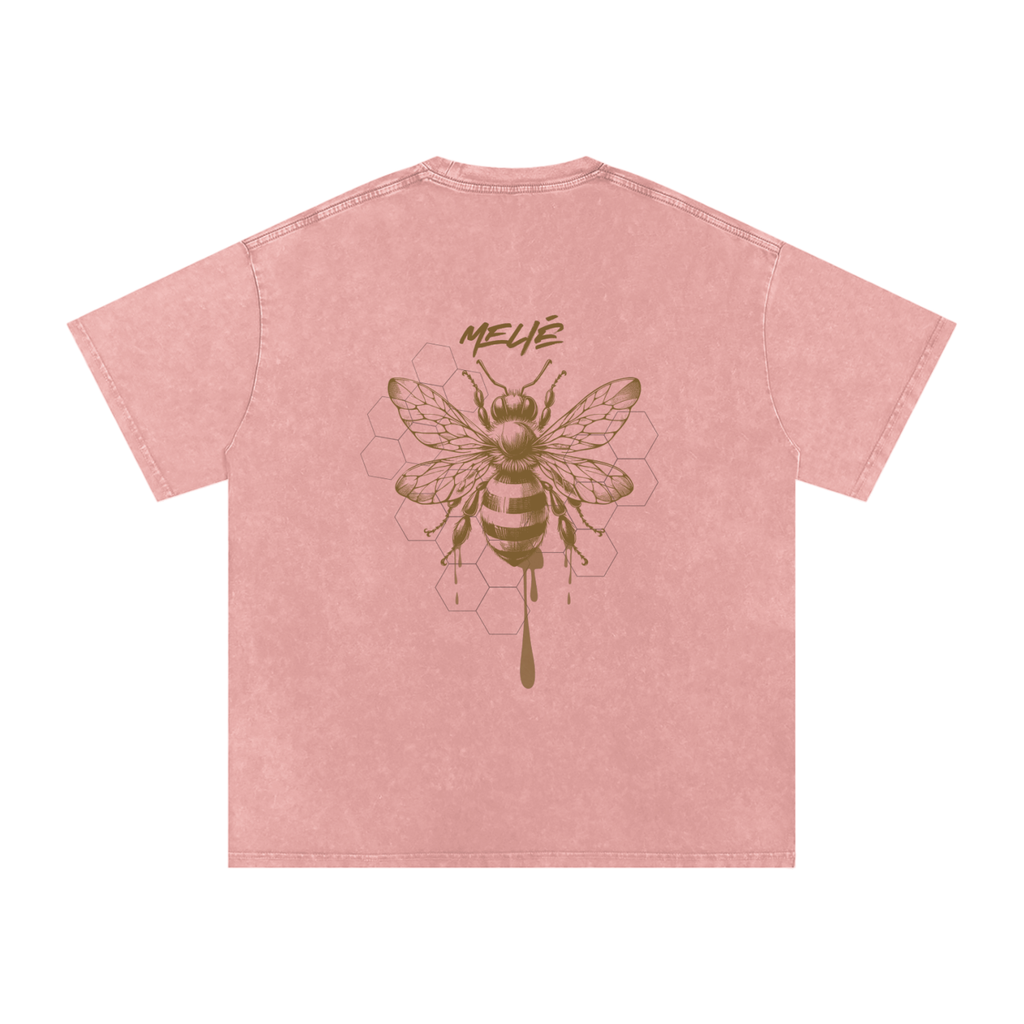 Snow Washed Oversized Cotton T-Shirt