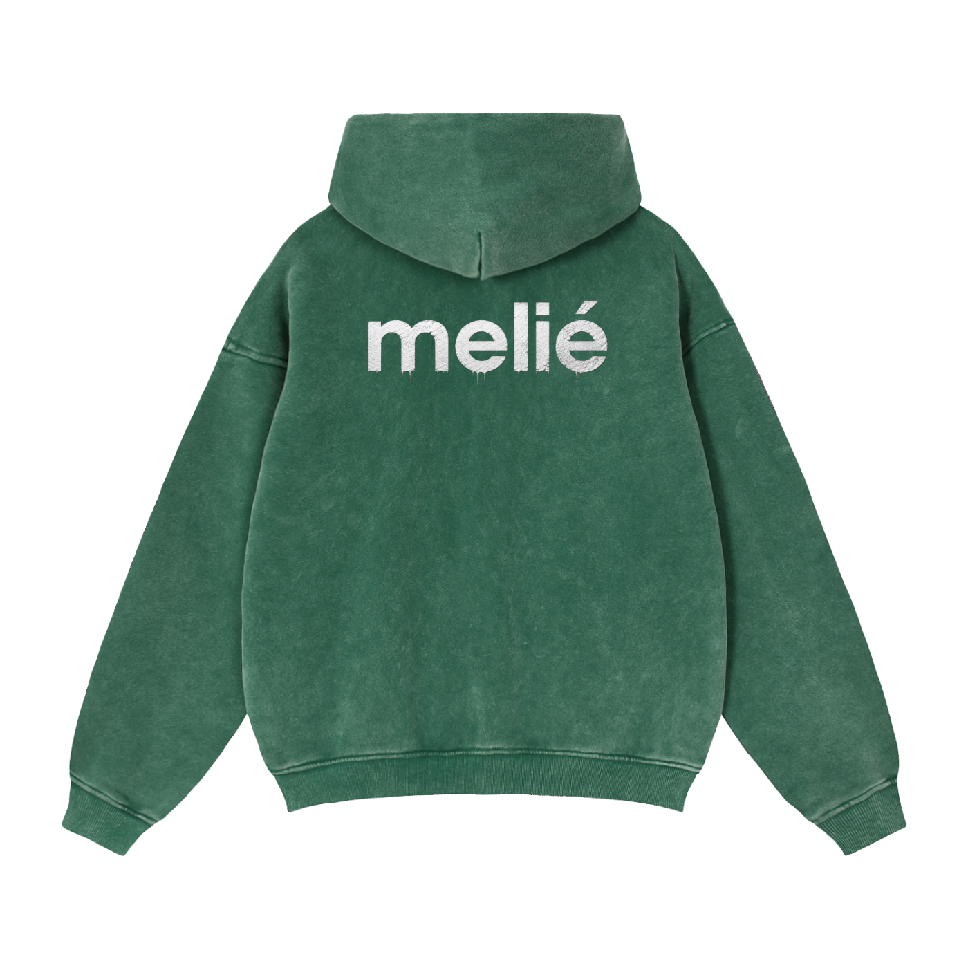 Melie Zip-Through Boxy Fleece Hoodie