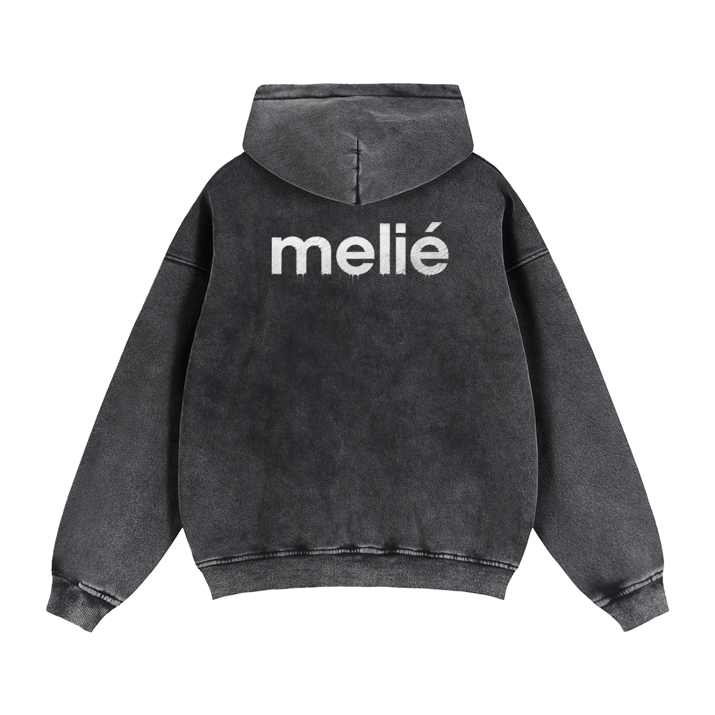 Melie Zip-Through Boxy Fleece Hoodie
