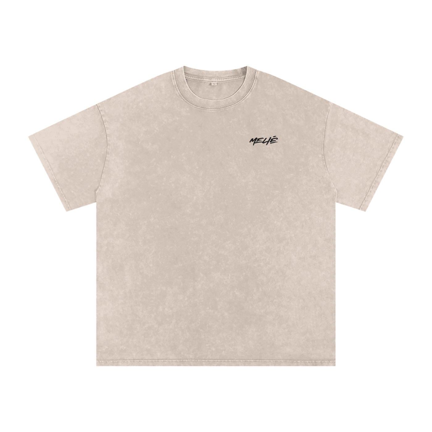 Snow Washed Oversized Cotton T-Shirt