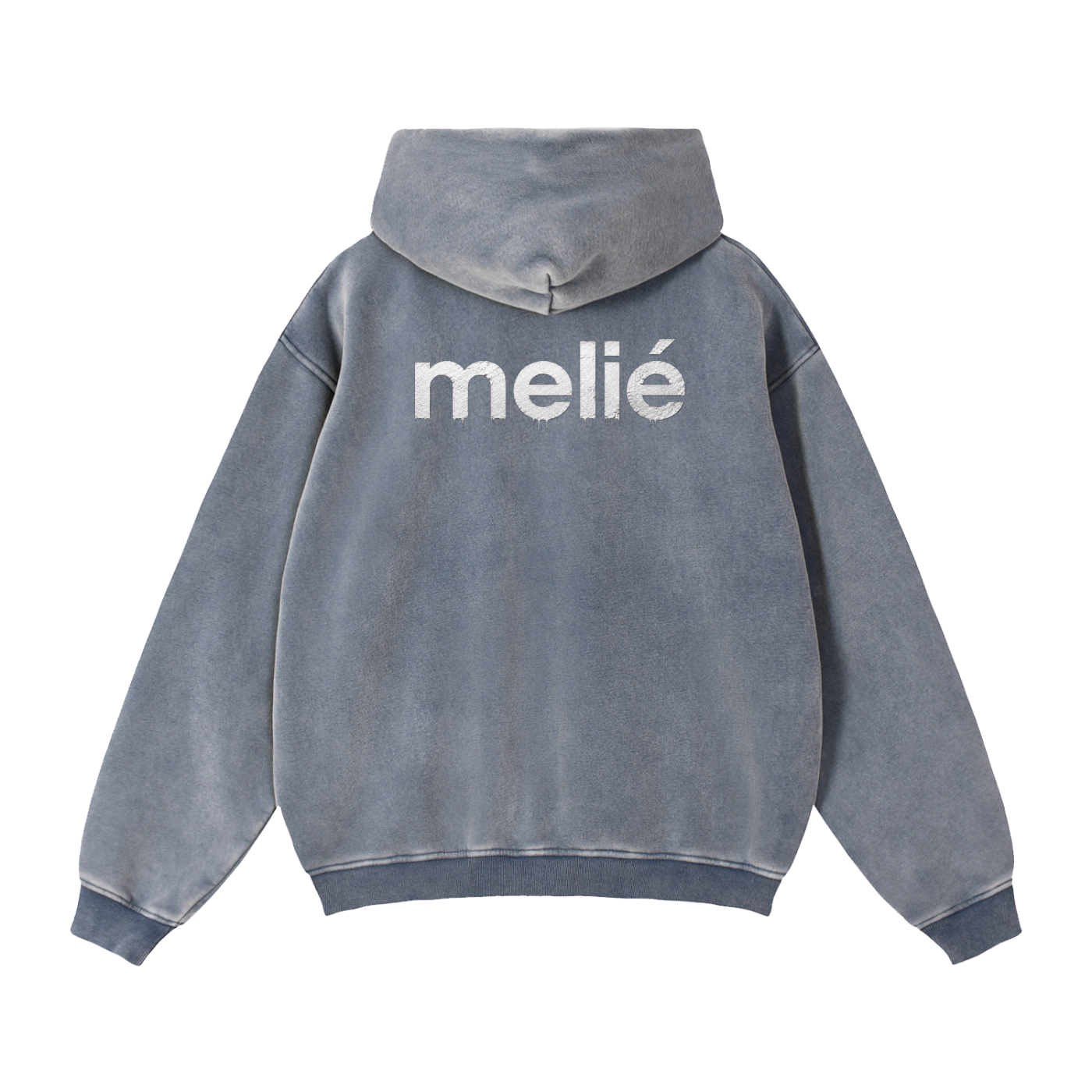 Melie Zip-Through Boxy Fleece Hoodie